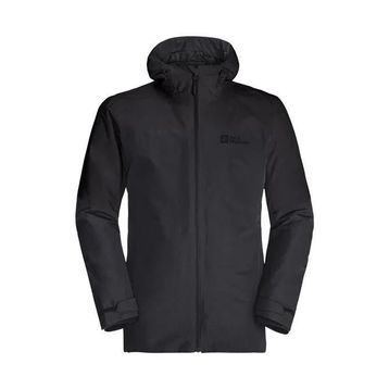 Jack Wolfskin Glaabach 3IN1 Siyah Erkek Outdoor Ceket