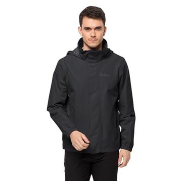 Jack Wolfskin Stormy Point 2L Siyah Erkek Outdoor Ceket