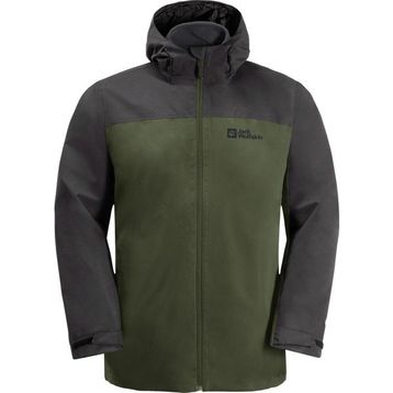 Jack Wolfskin Taubenberg 3IN1 JKT Yeşil Erkek Outdoor Erkek Ceket