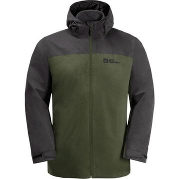 Jack Wolfskin Taubenberg 3IN1 JKT Yeşil Erkek Outdoor Erkek Ceket