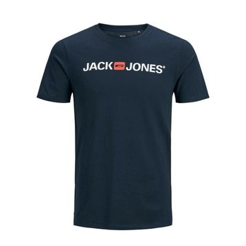 Jack&Jones 12137126 Lacivert Baskılı Erkek T-shirt