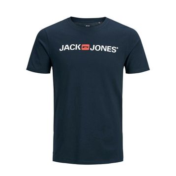 Jack&Jones 12137126 Lacivert Baskılı Erkek T-shirt