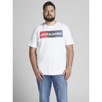 Jack&Jones 12158505 Beyaz Baskılı Erkek T-shirt
