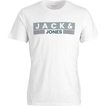 Jack&Jones 12158505 Beyaz Baskılı Erkek T-shirt