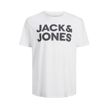 Jack&Jones 12158505 Beyaz Baskılı Erkek T-shirt