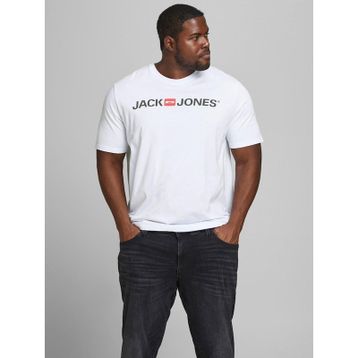 Jack&Jones 12184987 Beyaz Büyük Beden Erkek Tişört