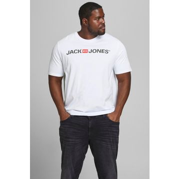 Jack&Jones 12184987 Beyaz Büyük Beden Erkek Tişört