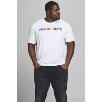 Jack&Jones 12184987 Beyaz Büyük Beden Erkek Tişört