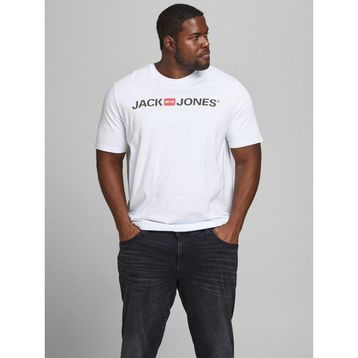 Jack&Jones 12184987 Beyaz Büyük Beden Erkek Tişört