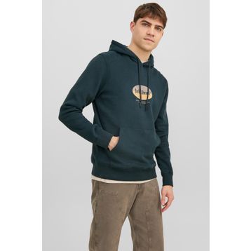 Jack&Jones 12242197 Yeşil Kapüşonlu Erkek Sweatshirt