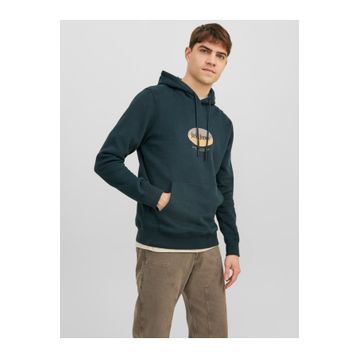 Jack&Jones 12242197 Yeşil Kapüşonlu Erkek Sweatshirt
