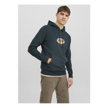 Jack&Jones 12242197 Yeşil Kapüşonlu Erkek Sweatshirt