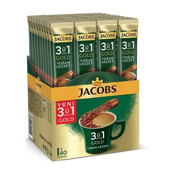 Jacobs 480 Adet 3ü 1 Arada Gold Kahve Karışımı Yoğun Lezzet