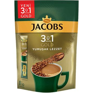 Jacobs 60 adet 3ü1 Arada Yoğun Yumuşak Lezzet Gold Kahve Karışımı