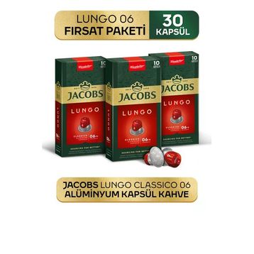 Jacobs Capsule Lungo 6 Classico 30'lu Kapsül Kahve