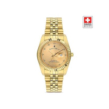 Jacques Du Manoir JWL04109 Inspiration Sellita SW100 25 Jewels Otomatik Mekanizmalı Swiss Made Kadın Kol Saati