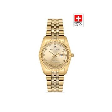 Jacques Du Manoir JWL04109 Inspiration Sellita SW100 25 Jewels Otomatik Mekanizmalı Swiss Made Kadın Kol Saati