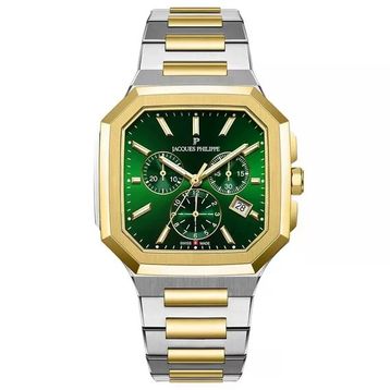 Jacques Philippe JPQGC10173x8 Rengi Metalik Gri Çelik Erkek Kol Saati
