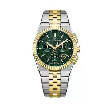 Jacques Philippe JPQGC10573X8 Altın Rengi Metalik Gri Çelik Erkek Kol Saati