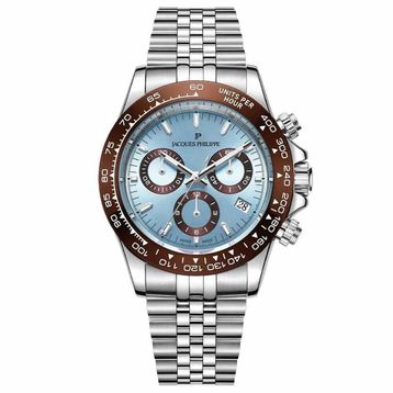 Jacques Philippe JPQGC7113X6SBBR Metalik Gri Çelik Erkek Kol Saati