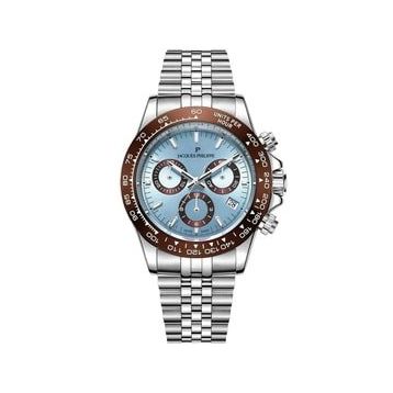 Jacques Philippe JPQGC7113X6SBBR Metalik Gri Çelik Erkek Kol Saati