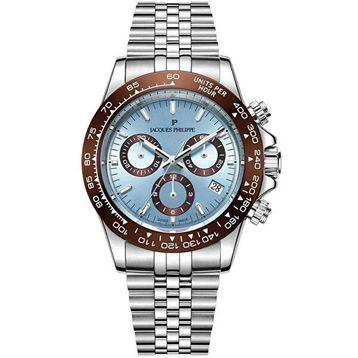 Jacques Philippe JPQGC7113X6SBBR Metalik Gri Çelik Erkek Kol Saati