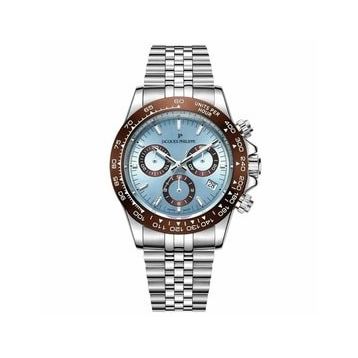 Jacques Philippe JPQGC7113X6SBBR Metalik Gri Çelik Erkek Kol Saati
