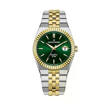 Jacques Philippe JPQGS10473X8 Altın Rengi Metalik Gri Çelik Erkek Kol Saati