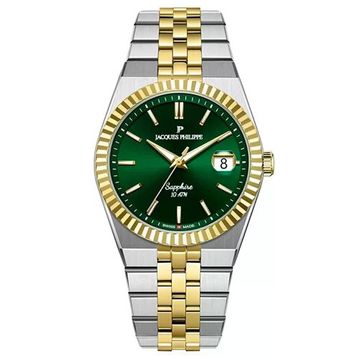 Jacques Philippe JPQGS10473X8 Altın Rengi Metalik Gri Çelik Erkek Kol Saati