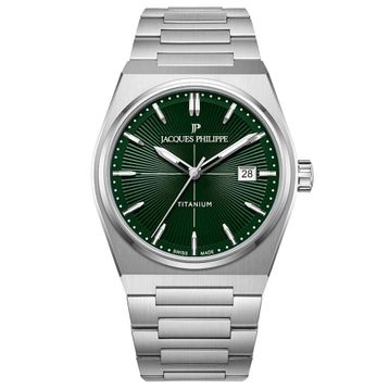 Jacques Philippe Jpqgs42t3xt Gri Metalik Titanyum Erkek Kol Saati