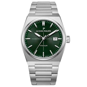 Jacques Philippe Jpqgs42t3xt Gri Metalik Titanyum Erkek Kol Saati