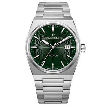 Jacques Philippe Jpqgs42t3xt Gri Metalik Titanyum Erkek Kol Saati