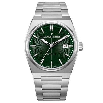 Jacques Philippe Jpqgs42t3xt Gri Metalik Titanyum Erkek Kol Saati