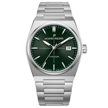 Jacques Philippe Jpqgs42t3xt Gri Metalik Titanyum Erkek Kol Saati