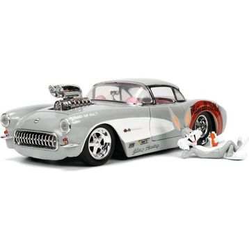Jada 253255041 Bugs Bunny Figür Ve 1957 Chevrolet Corvette Araç 1:24