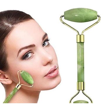Jade Roller Yüz Masaj Aleti Cilt Yenileme Doğal Yeşim Taşı Cihazı