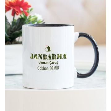 Jandarma Uzman Çavuş-Siyah Kupa Bardak