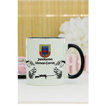 Jandarma Uzman Çavuş-Siyah Kupa Bardak