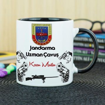 Jandarma Uzman Çavuş-Siyah Kupa Bardak