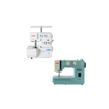 Janome 8002D Overlok Makinesi ve TR2018 Dikiş Makinesi