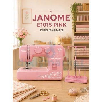 Janome E1015 Pembe Dikiş Makinesi