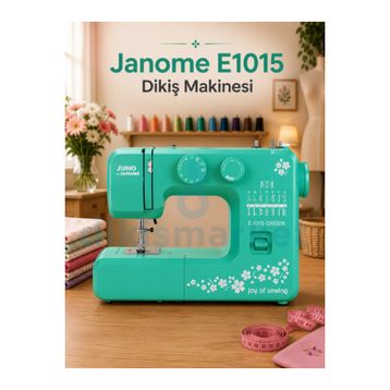 Janome E1015 Yeşil Dikiş Makinesi