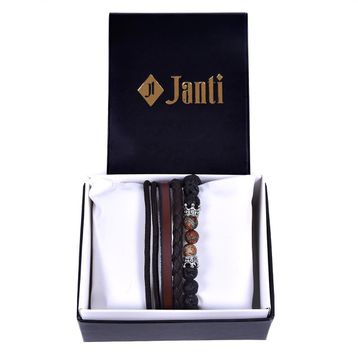 Janti JTKB19098 Kutulu Janti Li Kombin Erkek Bileklik