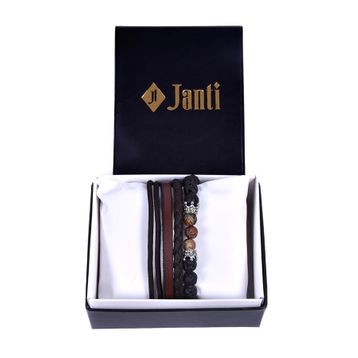 Janti JTKB19098 Kutulu Janti Li Kombin Erkek Bileklik