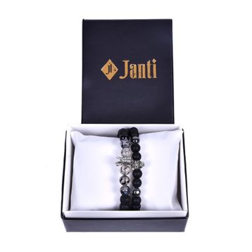 Janti JTKB19114 Kutulu Janti Li Kombin Erkek Bileklik