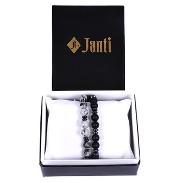 Janti JTKB19115 Kutulu Janti Li Kombin Erkek Bileklik