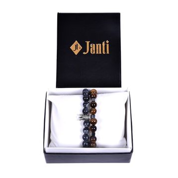 Janti JTKB19118 Kutulu Janti Li Kombin Erkek Bileklik