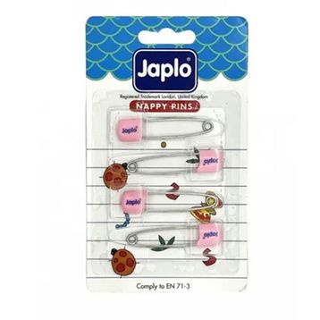 Japlo Emniyetli Çengelli Pembe 4'lü Bebek İğnesi
