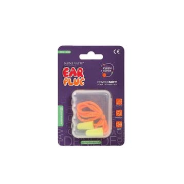 Jaune Vaste Ear Plug 2'li İpli Köpük Kulak Tıkacı