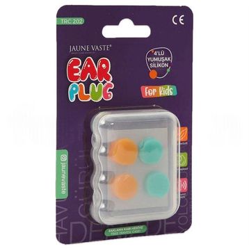 Jaune Vaste Ear Plug Çocuklar İçin 4'lü Yumuşak Silikon Kulak Tıkacı